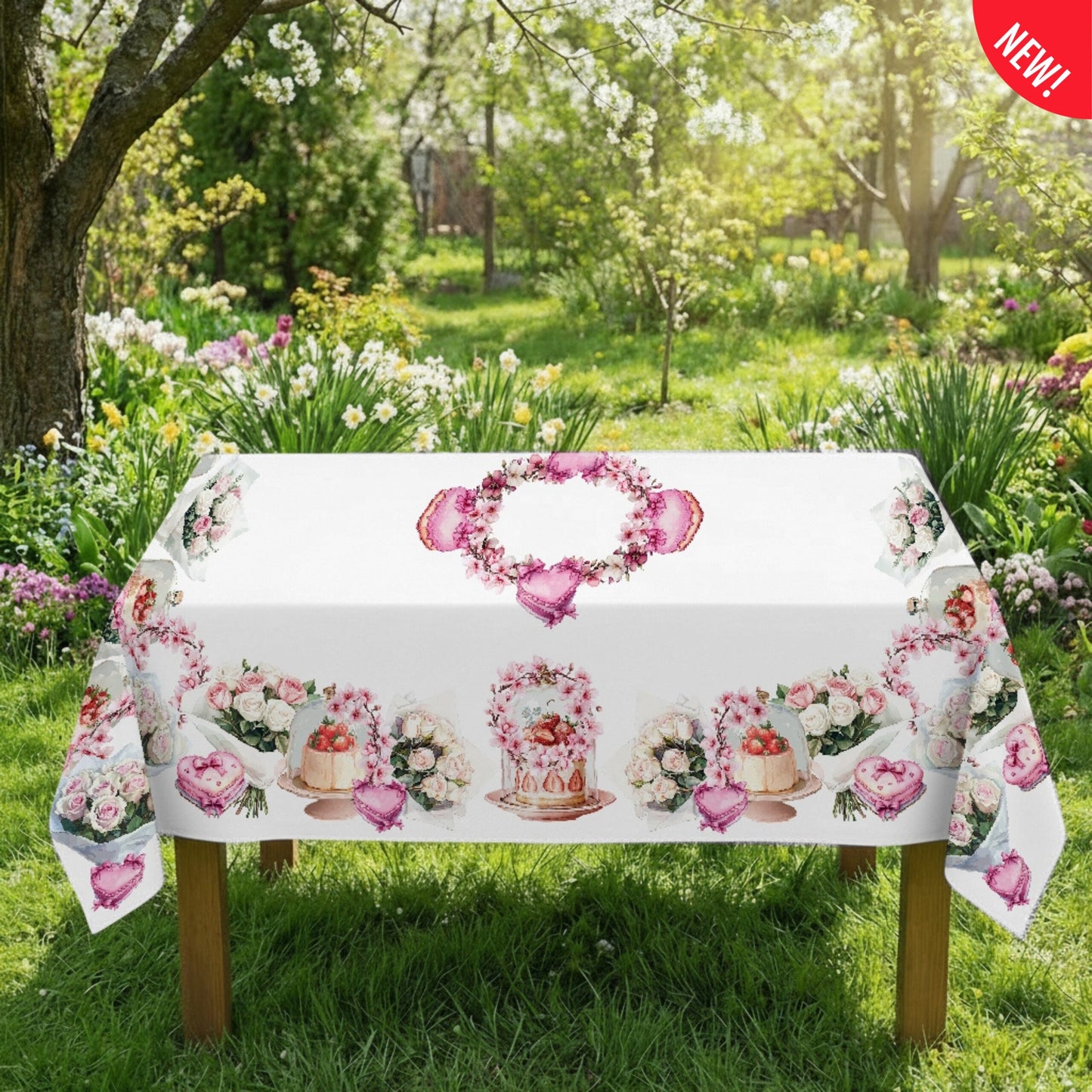 Tovaglia Festa della Mamma - cotone Panama