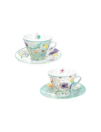 tazzina caffè set 2 bollicine porcellana