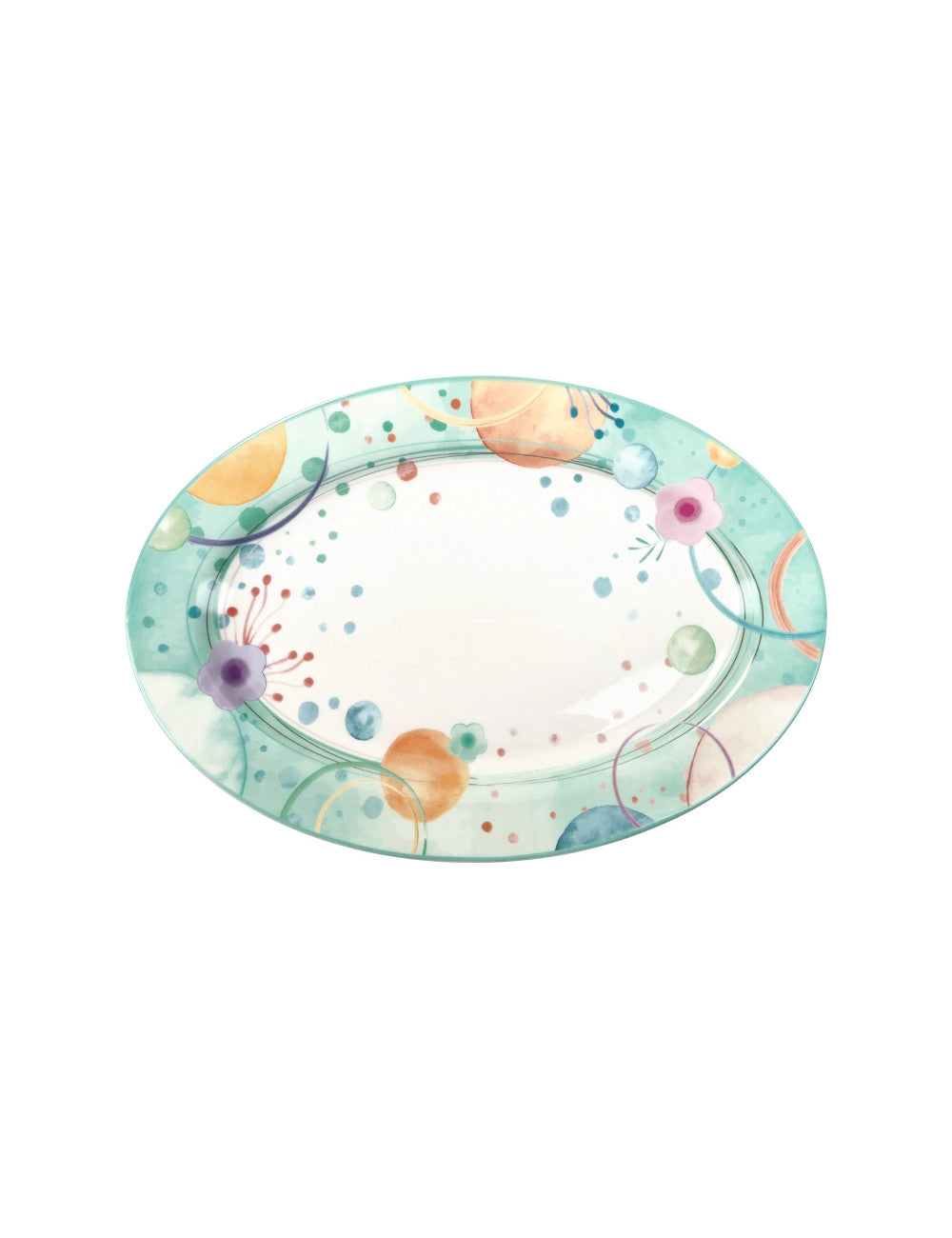 Vassoio ovale Bollicine NEW BONE CHINE