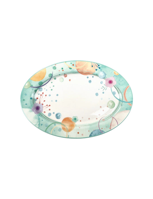 Vassoio ovale Bollicine NEW BONE CHINE